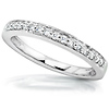 14K White Gold 0.17 CTW Diamond Pave Set Wedding Band thumb 1