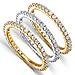 14KYW Gold 1 1/2 CTW Round Diamond 3 Piece Eternity Ring Set thumb 1