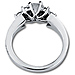 Pave 14K White Gold Diamond Engagement Ring thumb 3