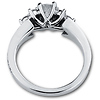 Pave 14K White Gold Diamond Engagement Ring thumb 3
