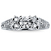 Pave 14K White Gold Diamond Engagement Ring thumb 2