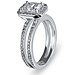 14K Radiant Cut Diamond Engagement Ring thumb 1