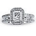 14K Radiant Cut Diamond Engagement Ring thumb 2