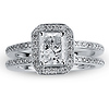 14K Radiant Cut Diamond Engagement Ring thumb 2