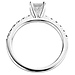 14K White Gold Nouveau Style Diamond Engagement Ring thumb 4
