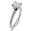 14K Princess Cut Nouveau Diamond Engagement Ring thumb 1