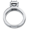 14K Pave Radiant Cut Diamond Engagement Ring thumb 3