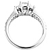 Chic 14K White Gold Princess Cut Engagement Ring 0.80 ctw thumb 3