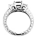 14K White Gold Asscher Cut Three Stone Diamond Engagement Ring 1.60ctw thumb 3