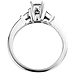 Modern 14K White Gold Asscher Cut Diamond Engagement Ring 0.50 ctw thumb 3