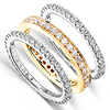 14KWY Gold 1.50 CTW Round Diamond 3 Piece Eternity Wedding Band Set thumb 1