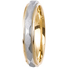 4mm Two Tone 14K Wedding Ring thumb 2