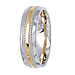 Two Tone 14K Designer Wedding Band thumb 2