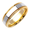 6.5mm 14k Two Tone Gold Band thumb 1