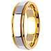 6.5mm 14k Two Tone Gold Band thumb 2