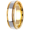 6.5mm 14k Two Tone Gold Band thumb 2