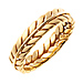 6mm 14K Yellow Gold Handmade Wheat Braid Band thumb 1