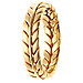 6mm 14K Yellow Gold Handmade Wheat Braid Band thumb 2