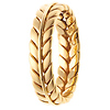 6mm 14K Yellow Gold Handmade Wheat Braid Band thumb 2