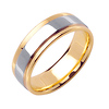 14k 7mm Two Tone Step Band thumb 1