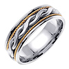 7mm 14k Two Tone Braided Band thumb 1