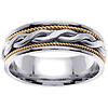 7mm 14k Two Tone Braided Band thumb 0