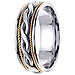 7mm 14k Two Tone Braided Band thumb 2