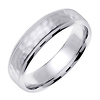 14k White Gold 6.0mm Wedding Band thumb 1