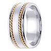 8mm 14k Two Tone Handmade Band thumb 2