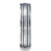 Titanium 6mm Comfort-Fit Satin-Finished Design Ring thumb 1
