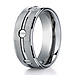 Titanium 8mm Comfort-Fit Satin-Finished Screw-Design Ring thumb 2