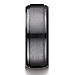 9mm Stair-Step Edge Comfort-Fit Satin Black Titanium Ring thumb 1