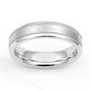 5mm Brush Finish Milgrain Wedding Band thumb 1