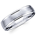 Satin Finish 14K White Gold Matching Wedding Bands thumb 2