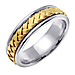 7mm 14K Two Tone Woven Handmade Band thumb 1