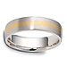 6.00mm Dora 14K Two Tone Gold Dora Wedding Band thumb 1