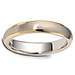 4.50 mm Two Tone 18K Gold Wedding Ring thumb 1