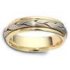 6.00 mm 14K Two Tone Woven Dora Wedding Band thumb 1