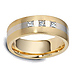 14K Two Tone Stripe Dora Diamond Wedding Band thumb 1