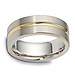 8.00mm 14K Two Tone Gold Dora Wedding Band thumb 1