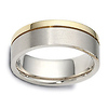 7.50 mm 18K Two Tone Dora Gold Wedding Band thumb 1