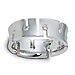 Diamond 18K White Gold Staggered Dora Wedding Ring, 0.25 tcw thumb 1