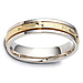 Two Tone 5.00mm 14K Two Tone Gold Wedding Band thumb 1