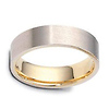 6.00 mm 14K Two Tone Gold Wedding Band thumb 1