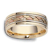 7.00 mm 18K Tri Color Woven Dora Wedding Band thumb 1