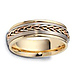 7.50mm 18K Tri Color Dora Wedding Band thumb 1