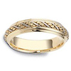 5.50 mm 14K Two Tone Woven Dora Wedding Band thumb 1