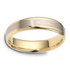 5.00 mm 14K Two Tone Dora Wedding Band thumb 1