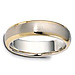Classic 6mm 14K Two Tone Gold Wedding Band by Dora thumb 1