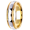 6.5mm Two Tone 14k Milgrain Ring thumb 2